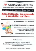 Anni settanta tra amnesia e amnistia: un libro, manifesto