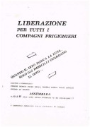 Liberazione per tutti i compagni prigionieri, manifesto