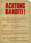 Achtung banditi!, manifesto