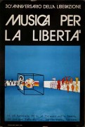 30° anniversario della liberazione manifesto