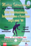 Meeting internazionale per la pace, manifesto