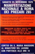 precari 285, manifesto