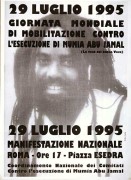 Contro l'esecuzione di Mumia Abu Jamal, manifesto