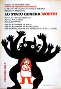 Lo stato genera mostri, manifesto