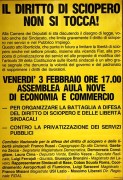 Il diritto di sciopero non si tocca!, manifesto