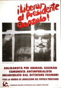 Libertà al presidente Gonzalo, manifesto