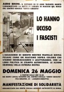 Auro lo hanno ucciso i fascisti, manifesto