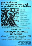 Per la ripresa del movimento proletario, manifesto