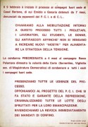 Processo ai compagni fuorisede di Casal Bertone, manifesto