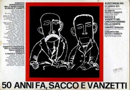 50 anni fa, Sacco e Vanzetti, Manifesto