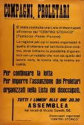 Compagni proletari, Manifesto