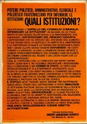 quali istituzioni? manifesto