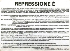 repressione è manifesto