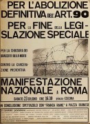 per l'abolizione definitiva dell'art. 90 manifesto