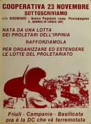 nata da una lotta dei proletari dell'irpinia manifesto