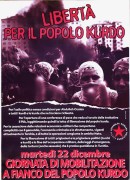 libertà per il popolo kurdo manifesto