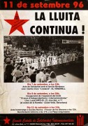 11 de setembre '96, la lluita continua! manifesto