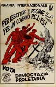 vota democrazia proletaria manifesto