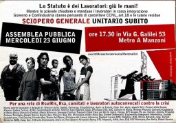 Lo statuto è dei lavoratori, manifesto