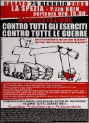 Contro tutti gli eserciti, contro tutte le guerre, manifesto