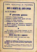 Scomunica, manifesto