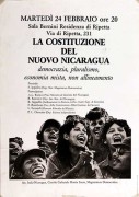 La Costituzione del Nicaragua, manifesto