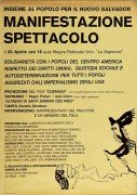 Insieme al popolo per il nuovo Salvador, manifesto