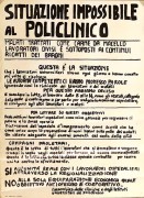 Policlinico, manifesto