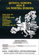 Questa non è la nostra Europa, manifesto