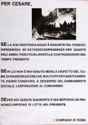 Per Cesare, manifesto