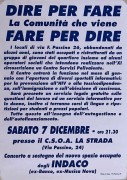 Dire per fare fare per dire La Strada manifesto