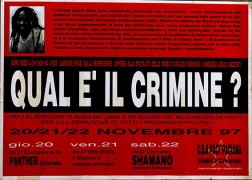 Qual'è il crimine?, manifesto