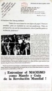 100° anniversario del nascimiento del presidente Mao Tse-Tung, manifesto