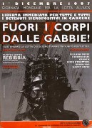 Fuori i corpi dalle gabbie, manifesto