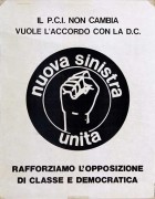 Il P.C.I. non cambia, vuole l'accordo con la D.C., manifesto