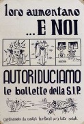 Autoriduciamoci la bolletta della S.i.p., manifesto