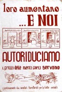 Autoriduciamoci i prezzi delle merci che ci servono, manifesto