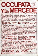 Occupata Villa Mercede, manifesto