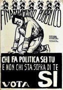 Finanziamento pubblico, manifesto