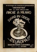 Anche a Milano siamo in odor ... d'Europa, manifesto