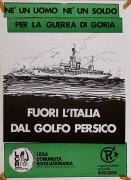 Fuori l'italia dal golfo Persico, manifesto