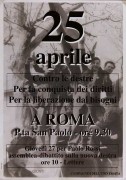 25 Aprile a Roma, manifesto