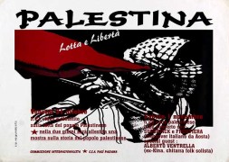 Palestina, lotta e libertà, manifesto