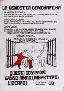 oltre 200 i compagni rinchiusi nei carceri speciali, manifesto