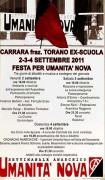 Festa per Umanità nova, manifesto