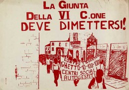 La giunta della VI commissione deve dimettersi!, manifesto