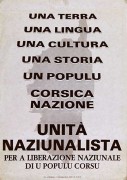 Per a liberazione naziunale di u populu corsu, manifesto