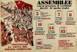 Sosteniamo la lotta del popolo peruviano, manifesto