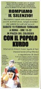 Con il popolo kurdo, manifesto