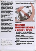 Assemblea proletaria nazionale, manifesto